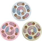 Huoxun Shop A Yuvarlak 1 Parça Tarzı Pembe Köpek Bulmaca Oyuncakları Yavaş Etkileşimli Eğitim Zeka Geliştirici Yavaş Yemek Yem Sistemi Kaymaz Kase Evcil Kedi Köpek Oyunu (Yurt Dışından)
