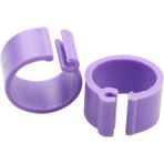 Huoxun Shop B Mor 100 Adet Tarzı Kuş Güvercin Ayak Halkası On Renk Iç Çap 8mm Hafif Ağırlık Hareket Özgürlüğü Kümes Kuşu Halka Kuş Taşıma Kolay Kurulum (Yurt Dışından)