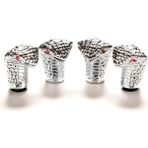 Huoxun Shop C No.5 Tarzı 4 Adet Evrensel Zar Araba Lastik Hava Valf Kapağı Bisiklet Tekerleklerinde Araba Stil (Yurt Dışından)