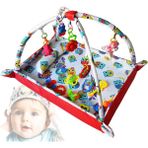 Hupim Çocuk 100% PAMUK - Bebek Oyun Halısı ve Çocuk Oyun Alanı - 60 x 80 cm - Kırmızı