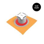Hüppe 47H002600000MS05 MasterS Yalıtımlı 10x10 Mat Siyah Yandan Çıkışlı Noktasal Su Gideri