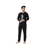 Huq Moda Pijama Takımı, M, erkekuzunkol, Siyah, erkek