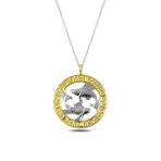 Huramarketing 925 Ayar Gold Balık Burcu Gümüş Kolye