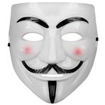 Huramarketing Beyaz Renk Pembe Yanaklı İthal V For Vendetta Maskesi