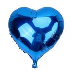 Huramarketing Folyo Mavi 45 cm 18 inç Kalp Balon