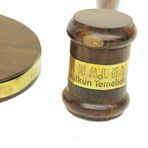 Huramarketing Hakim Tokmağı Bronz Ahşap Dekoratif Hediyelik