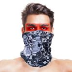 Huramarketing Kafatası Yapraklı Baf Bandana Maske