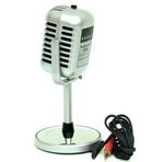 Huramarketing Karaoke Mikrofon Silver Speaker Hediyelik