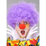 Huramarketing Kıvırcık Afro Bonus Peruk Takma Saç Kırmızı Burun Seti