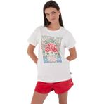 Hurley Organic Mikonos Tee Kadın Beyaz Tişört - Renkli