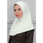 Hürrem Bone 1600-40 Krem Sandy Sade Geçmeli Eşarp