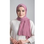 Hürrem Bone 1817_18 Gül Kurusu Sandy Kumaş Sade Pratik Hazır Geçmeli Eşarp