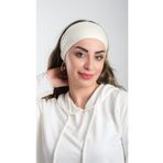 Hürrem Bone 3007_40 Krem Pratik Viskon Kumaş Sade Hazır Geçmeli Tesettür Bone