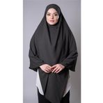 Hürrem Bone Antrasit Pratik Hazır Geçmeli Tesettür Eşarp Medine İpeği Bağcıklı Sufle Hijab 2301_25