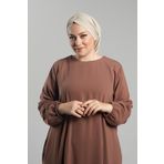 HÜRREM BONE Bej Pratik Hazır Geçmeli Tesettür Bone Sandy Büzgülü Salaş 2119_12