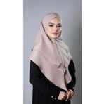 Hürrem Bone Bej Pratik Hazır Geçmeli Tesettür Eşarp Pamuk Caz Kumaş Çift Katlı Çapraz Hijab 2304_12
