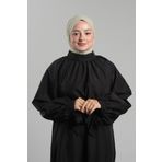 Hürrem Bone Bej Pratik Hazır Geçmeli Tesettür Eşarp Sandy Arkadan Çıtçıtlı Piliseli Hijab 2406_12