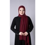 Hürrem Bone Bordo Pratik Hazır Geçmeli Şal Şifon Kumaş Hijab Bone 3009_16
