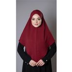 Hürrem Bone Bordo Pratik Hazır Geçmeli Tesettür Eşarp Aerobin Kumaş Çapraz Hijab 2307_16