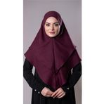 Hürrem Bone Bordo Pratik Hazır Geçmeli Tesettür Eşarp Pamuk Caz Kumaş Çift Katlı Düz Hijab 2303_16