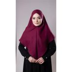 Hürrem Bone Bordo Pratik Hazır Geçmeli Tesettür Eşarp Pamuk Caz Kumaş Tek Katlı Çapraz Hijab 2305_16