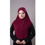 Hürrem Bone Bordo Pratik Hazır Geçmeli Tesettür Eşarp Sandy Kumaş Düz Hijab 2308_16