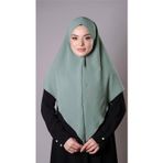 Hürrem Bone Çağla Yeşili Pratik Hazır Geçmeli Tesettür Eşarp Aerobin Kumaş Çapraz Hijab 2307_32