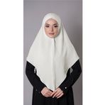 Hürrem Bone Ekru Pratik Hazır Geçmeli Tesettür Eşarp Aerobin Kumaş Düz Hijab 2309_27