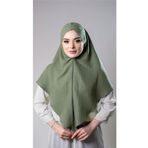 Hürrem Bone Fıstık Yeşili Pratik Hazır Geçmeli Tesettür Eşarp Pamuk Caz Kumaş Tek Katlı Çapraz Hijab 2305_36
