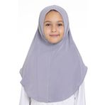 Hürrem Bone Gri Pratik Hazır Geçmeli Genç Tesettür Bone Sandy Kumaş Düz Hijab 2312_15
