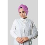 Hürrem Bone Gül Kurusu Çapraz Büzgülü Piliseli Tesettür Bone Fukuro Kendinden Desenli 2316_18