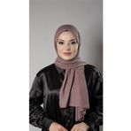 Hürrem Bone Gül Kurusu Pratik Hazır Geçmeli Tesettür Şal Örme Kumaş Taş Desenli 2118T_18