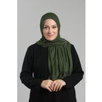 Hürrem Bone Haki Pratik Hazır Geçmeli Şal Viskon Önü Süngerli Penye Şal 2202_09