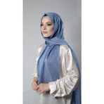 Hürrem Bone İndigo Düz Klasik Şal Şifon Kumaş Janjan Abiye 202108_34