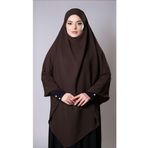 Hürrem Bone Kahverengi Pratik Hazır Geçmeli Tesettür Eşarp Medine İpeği Bağcıklı Sufle Hijab 2301_14
