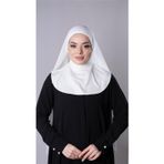 Hürrem Bone Krem Pratik Hazır Geçmeli Şal Şifon Kumaş Hijab Bone 3009_40