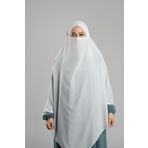 Hürrem Bone Krem Pratik Hazır Geçmeli Tesettür Eşarp Krep Bağcıklı Çift Katlı Sufle Hijab 2314_40