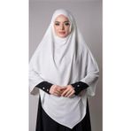 Hürrem Bone Krem Pratik Hazır Geçmeli Tesettür Eşarp Medine İpeği Bağcıklı Çift Katlı Sufle Hijab 2302_40