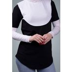 Hürrem Bone Krem Tesettür Boyunluk Viskon Kumaş Yaka Dantelli 1004_40