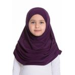 Hürrem Bone Mürdüm Pratik Hazır Geçmeli Çocuk Tesettür Bone Sandy Kumaş Kendinden Boneli 78_07