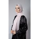 Hürrem Bone Pembe Düz Klasik Şal Şifon Kumaş Janjan Abiye 202108_04