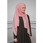HÜRREM BONE Pudra Pratik Hazır Geçmeli Bone Şal Şifon Kendinden Boneli Taşlı Elişi Işlemeli _06 1450