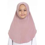 Hürrem Bone Pudra Pratik Hazır Geçmeli Genç Tesettür Bone Sandy Kumaş Düz Hijab 2312_06