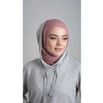 Hürrem Bone Pudra Pratik Hazır Geçmeli Şal Viskon Kumaş Penye Şal 2108_06