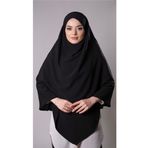 Hürrem Bone Siyah Pratik Hazır Geçmeli Tesettür Eşarp Medine İpeği Bağcıklı Çift Katlı Sufle Hijab 2302_01