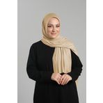 Hürrem Bone Sütlü Kahve Pratik Hazır Geçmeli Şal Viskon Önü Süngerli Penye Şal 2202_26