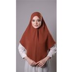 Hürrem Bone Taba Pratik Hazır Geçmeli Tesettür Eşarp Aerobin Kumaş Çapraz Hijab 2307_33