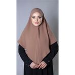 Hürrem Bone Taba Pratik Hazır Geçmeli Tesettür Eşarp Aerobin Kumaş Düz Hijab 2309_33
