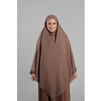 Hürrem Bone Taba Pratik Hazır Geçmeli Tesettür Eşarp Krep Bağcıklı Çift Katlı Sufle Hijab 2314_33
