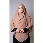 Hürrem Bone Taba Pratik Hazır Geçmeli Tesettür Eşarp Medine İpeği Bağcıklı Çift Katlı Sufle Hijab 2302_33